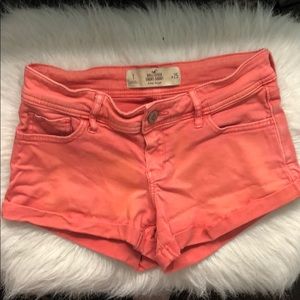 Coral hollister short–short low rise shorts